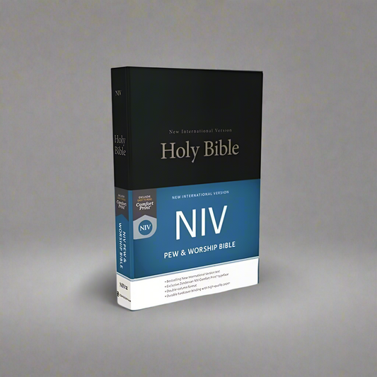 NIV Bible, Black Edition, Hardcover - Provision For The Vision